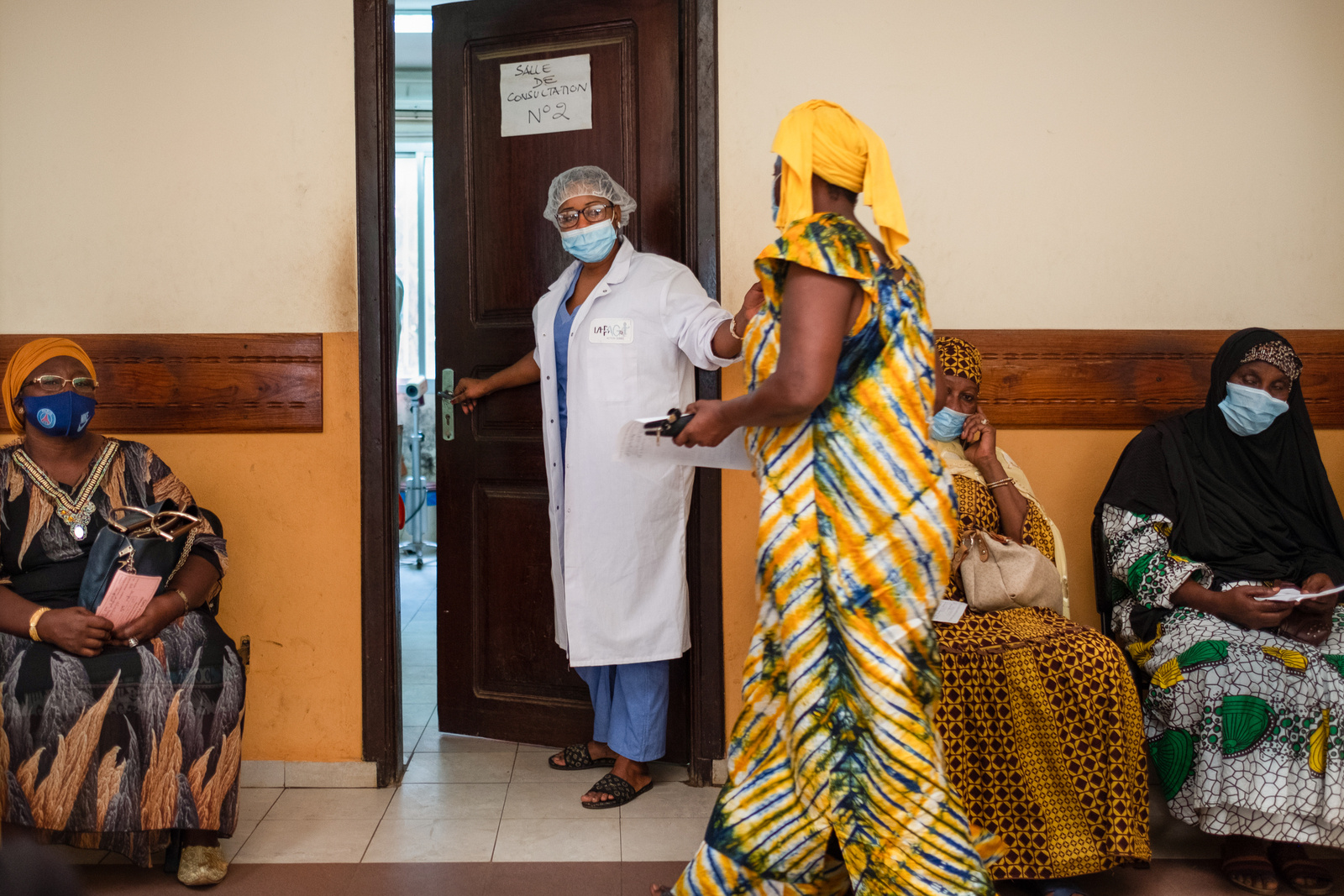 Patients wait for consultations