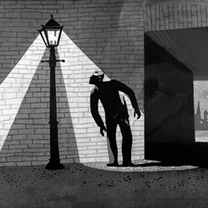 This still shows how a man can begin to look for drinking occasions as often as possible...and, when he can't find any other excuse...he sneaks a drink - alone.