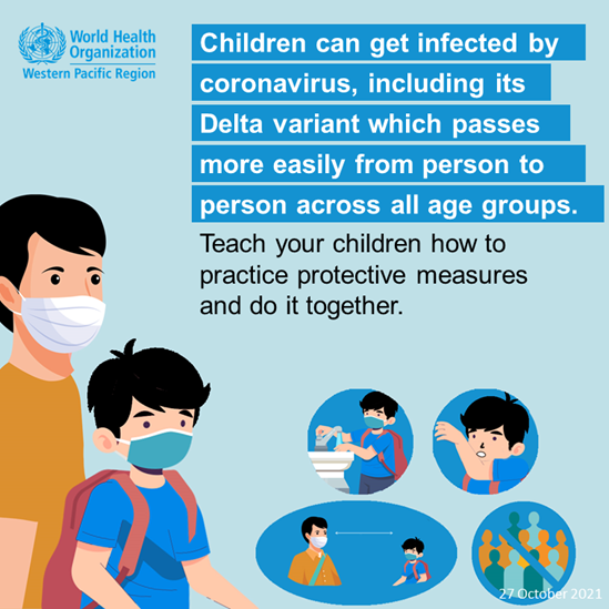 Children can get infected by coronavirus